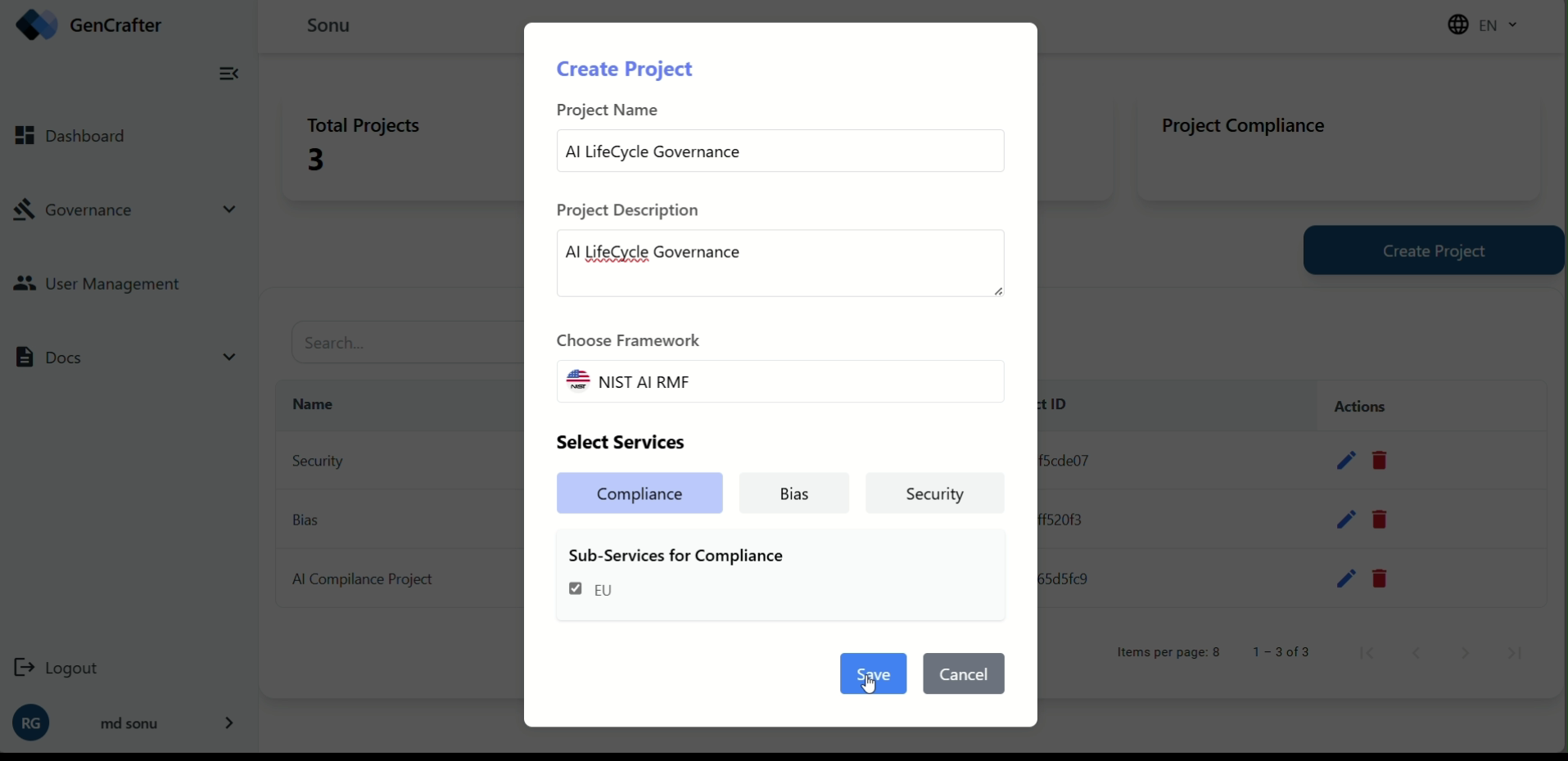 AI Governance Features